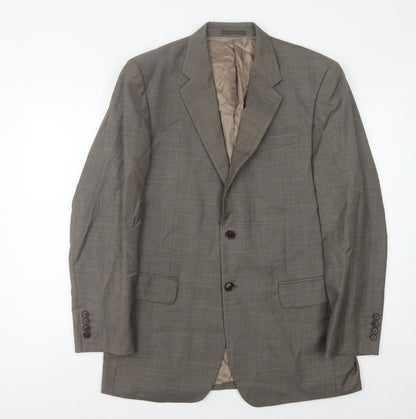 Austin Reed Men's Grey Single-Breasted Suit Jacket 40R