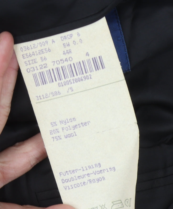 Mens UK Size 44 Bäumler Regular Black Suit Jacket
