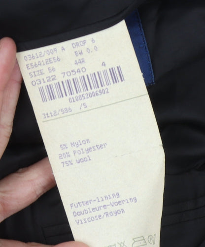 Mens UK Size 44 Bäumler Regular Black Suit Jacket
