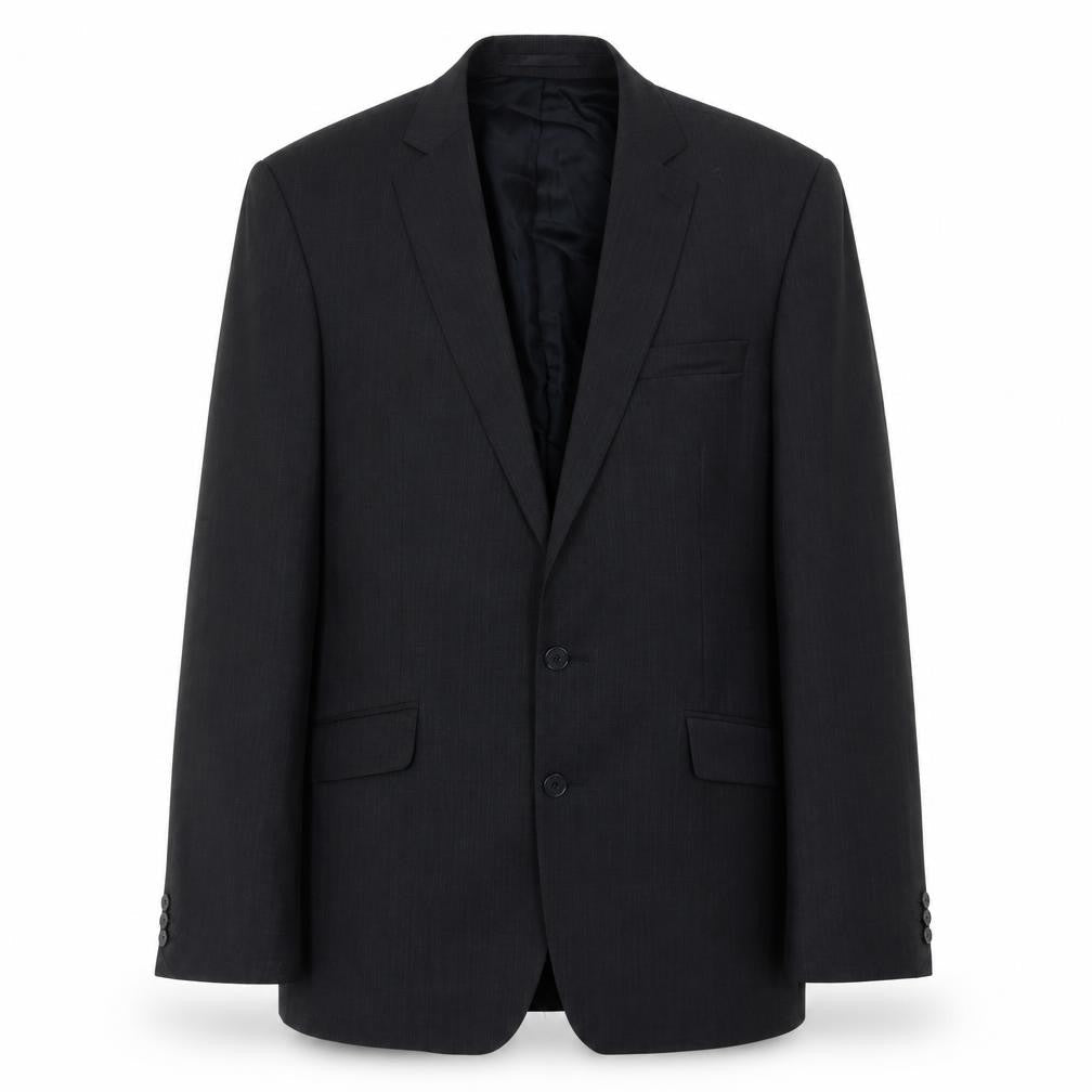 Mens UK Size 42 Jeff Banks Regular Black Suit Jacket