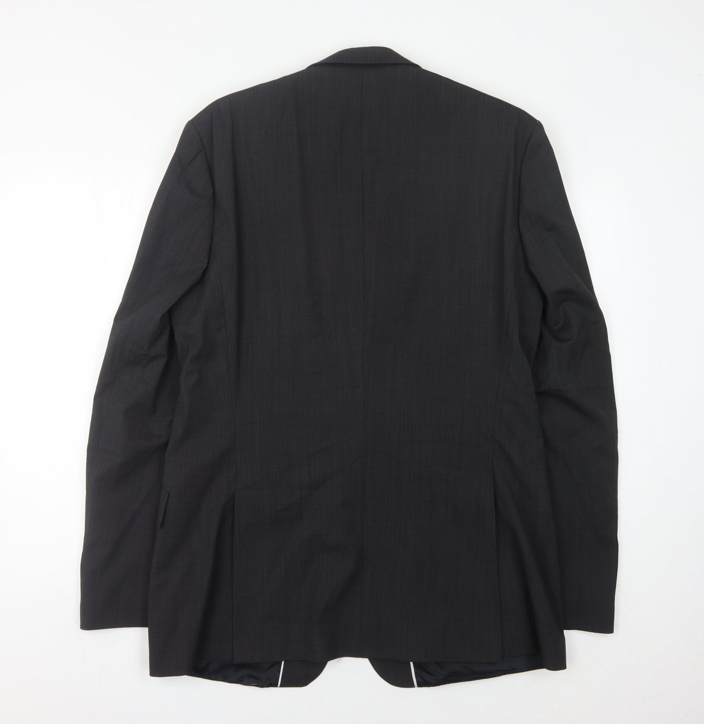 Mens UK Size 42 Jeff Banks Regular Black Suit Jacket