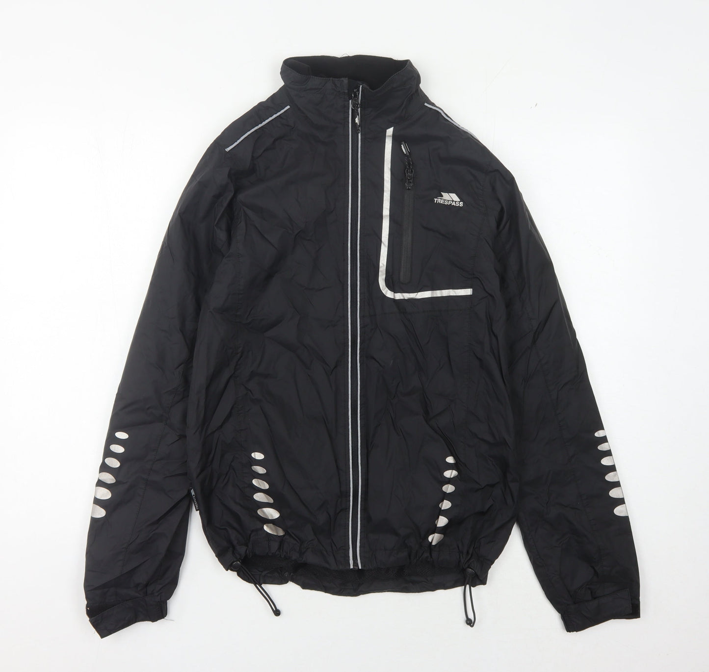 Trespass Unisex Black Windbreaker, 3XS, Waterproof