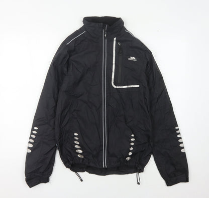 Trespass Unisex Black Windbreaker, 3XS, Waterproof