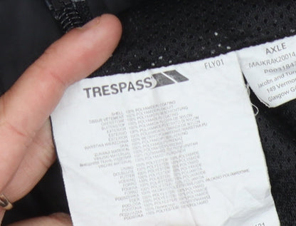 Trespass Unisex Black Windbreaker, 3XS, Waterproof