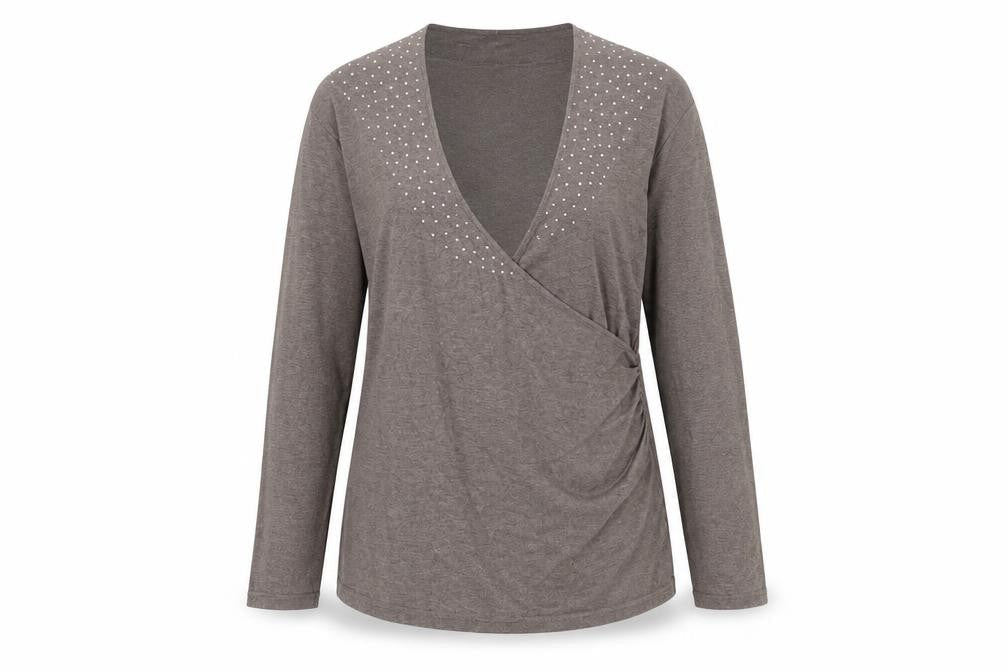 Womens UK Size M Windsmoor Brown Wrap Jumper