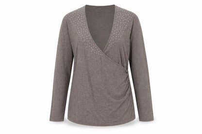 Womens UK Size M Windsmoor Brown Wrap Jumper