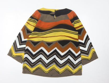 Womens UK Size 12 Windsmoor Multicoloured Basic Blouse