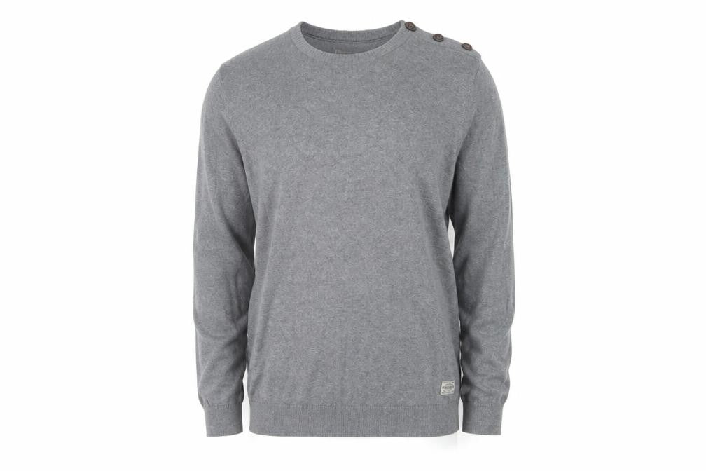Mens UK Size L JACK & JONES Grey Pullover Jumper