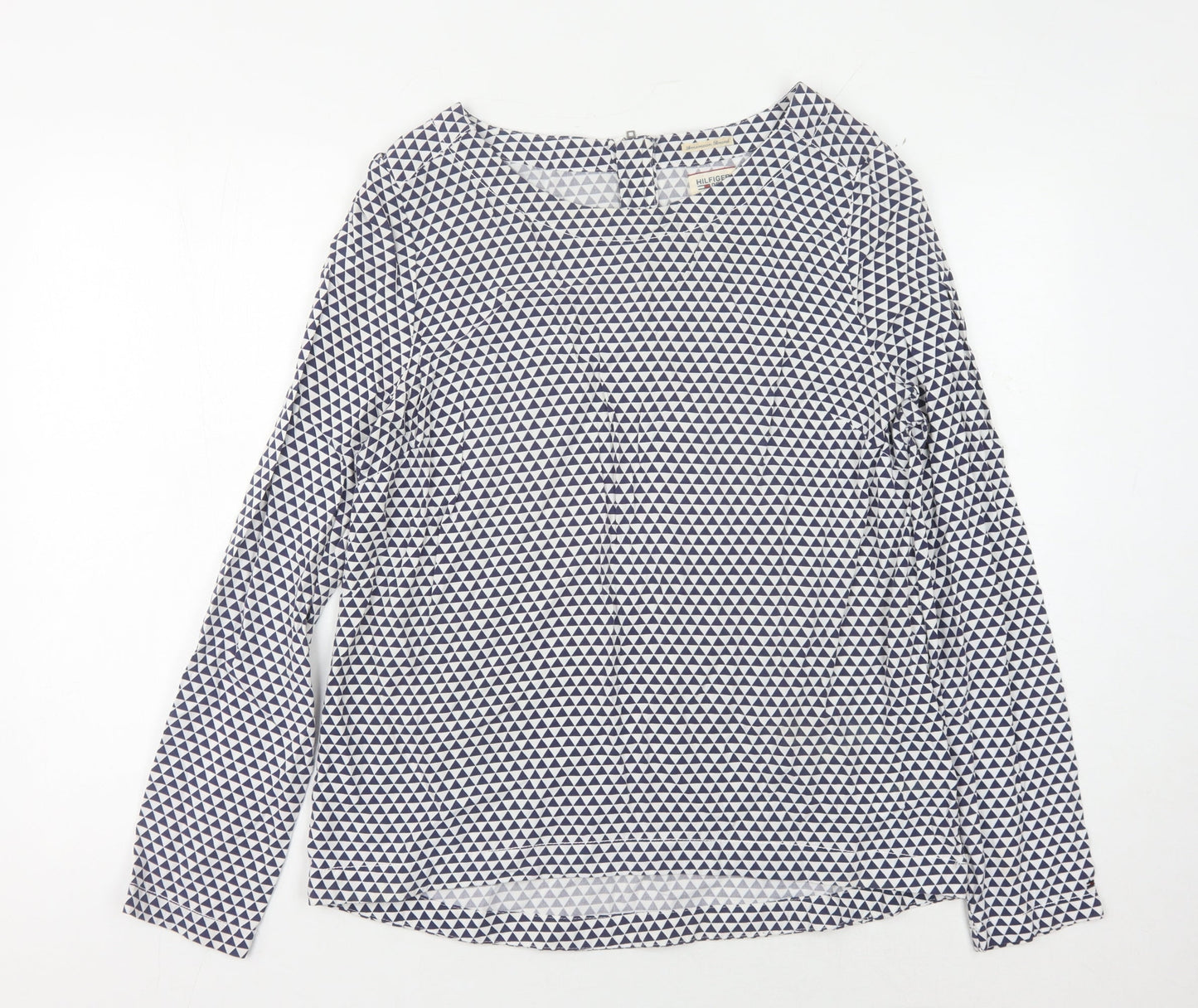 Womens UK Size M Hilfiger Denim Multicoloured Basic Blouse