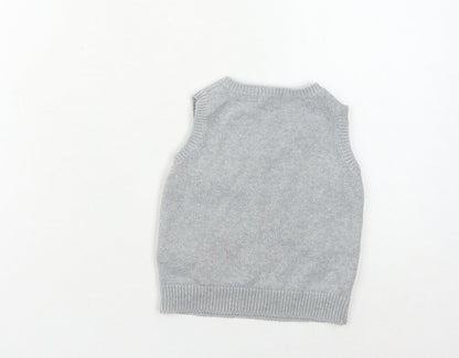 Cath Kidston Boys Grey Cartoon Vest 2-3 Years