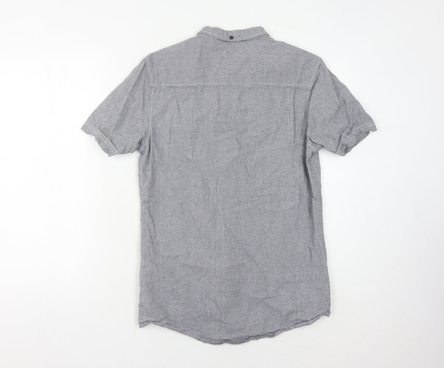 Firetrap Men's Grey Button-Up Shirt - Size S
