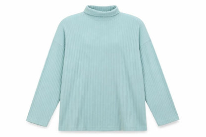 Front view of Glenmuir Green Roll Neck Jersey unisex xl