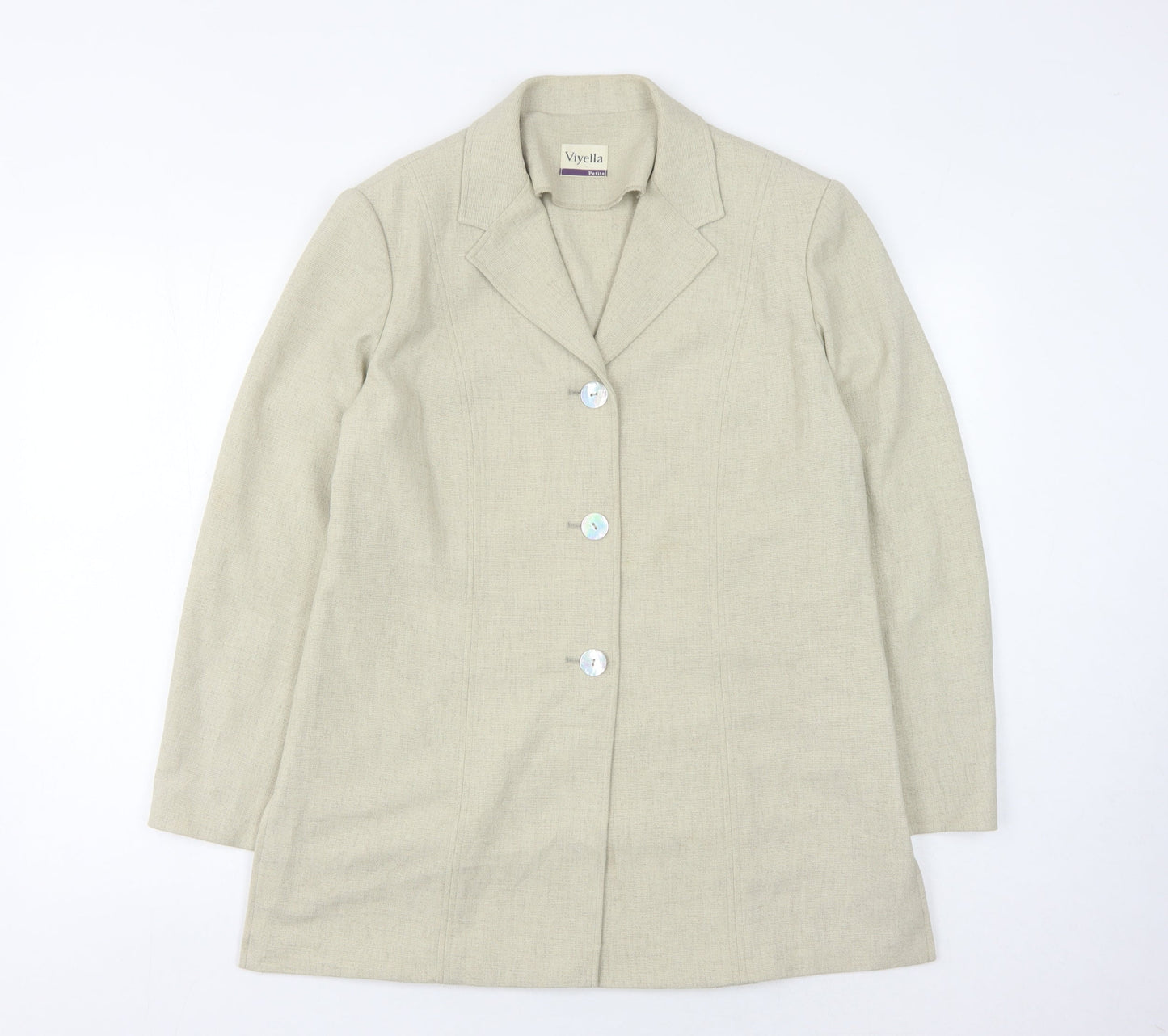 Viyella Women's Beige Blazer, UK 12, Petites