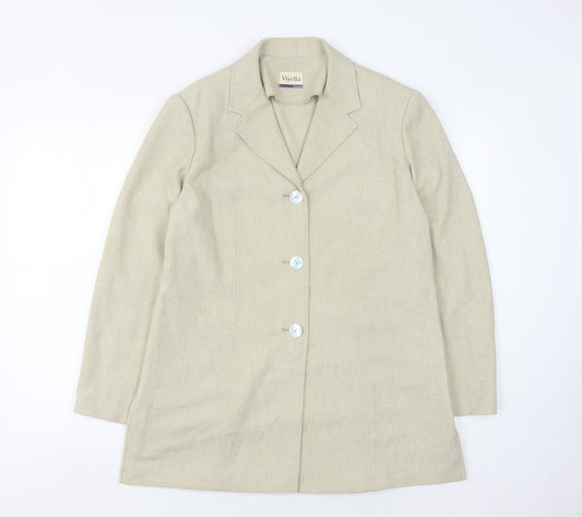 Viyella Women's Beige Blazer, UK 12, Petites