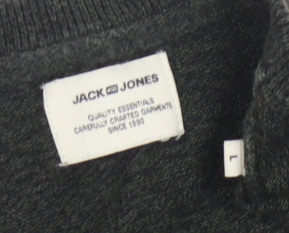 Jack & Jones Men's Black Pullover Jumper L
