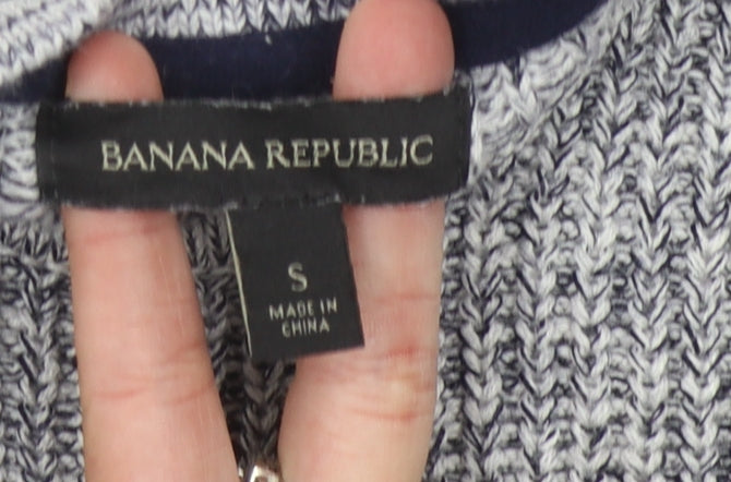 Banana Republic Men's Grey Size S Cotton Pullover Jumper