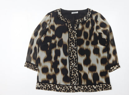 Womens UK Size 14 Windsmoor Black Basic Blouse