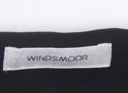 Womens UK Size 14 Windsmoor Black Basic Blouse