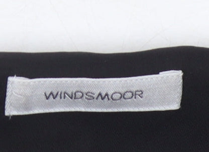 Womens UK Size 14 Windsmoor Black Basic Blouse