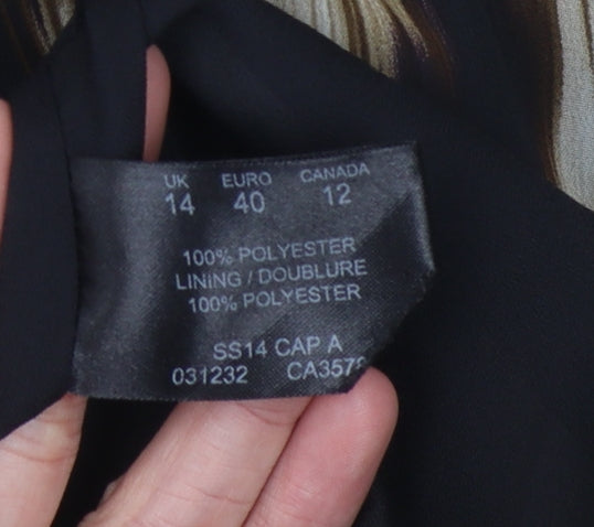 Womens UK Size 14 Windsmoor Black Basic Blouse