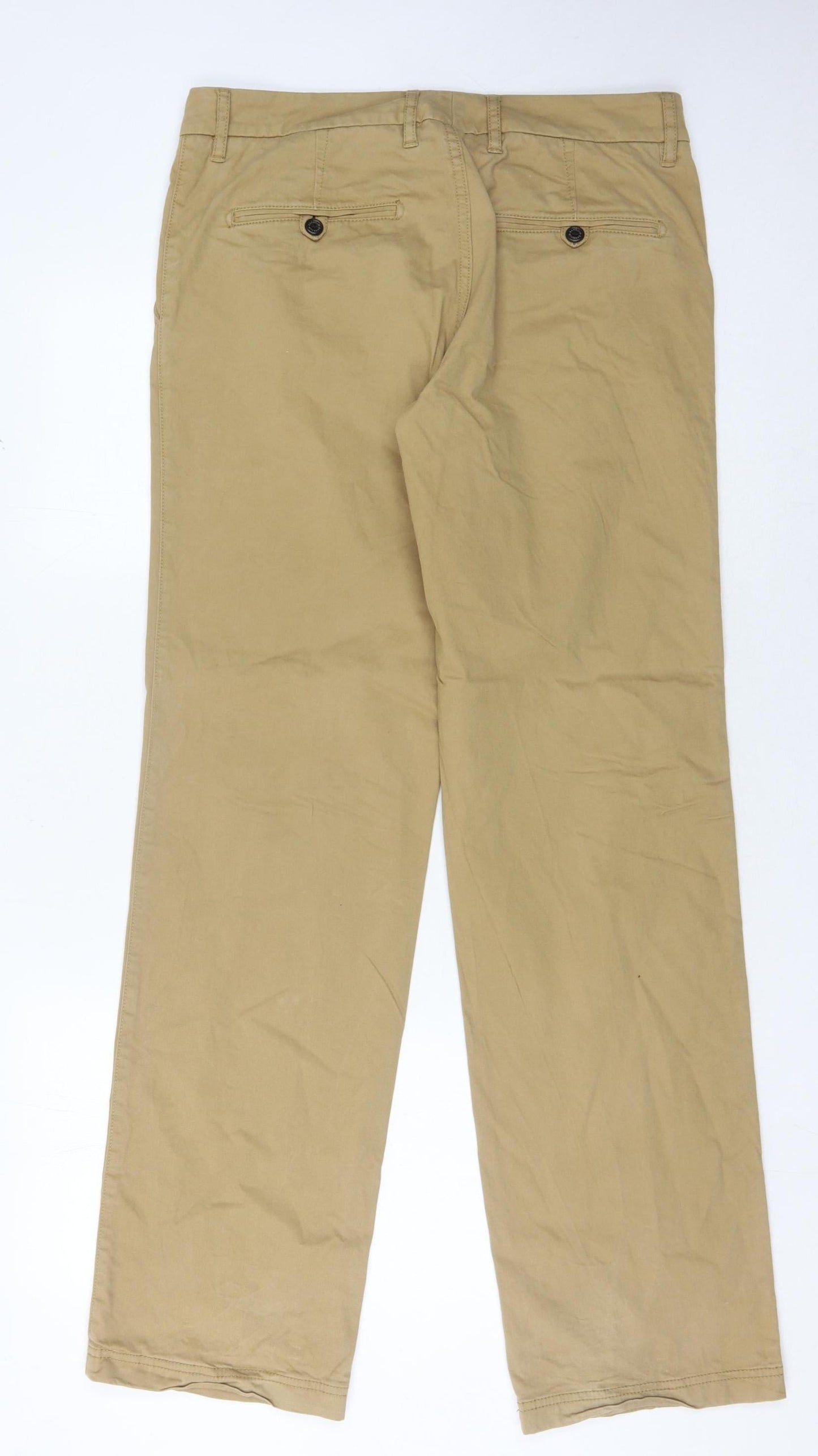 Barbour Men's Beige Chino Trousers Size 12