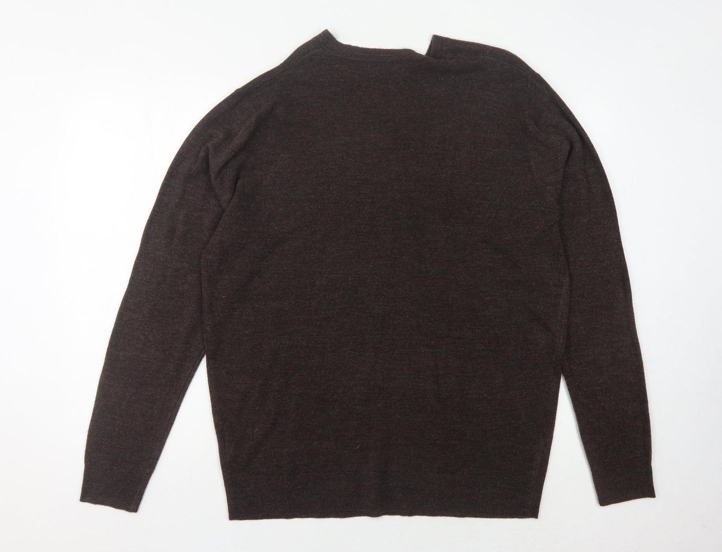 Jeff Banks Men's Brown XL V-Neck Pullover Jumper