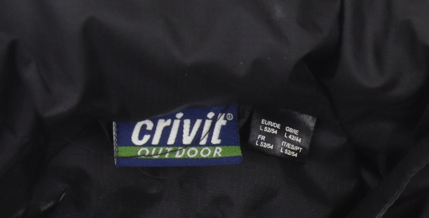 Mens UK Size L Crivit Multicoloured Windbreaker Coat