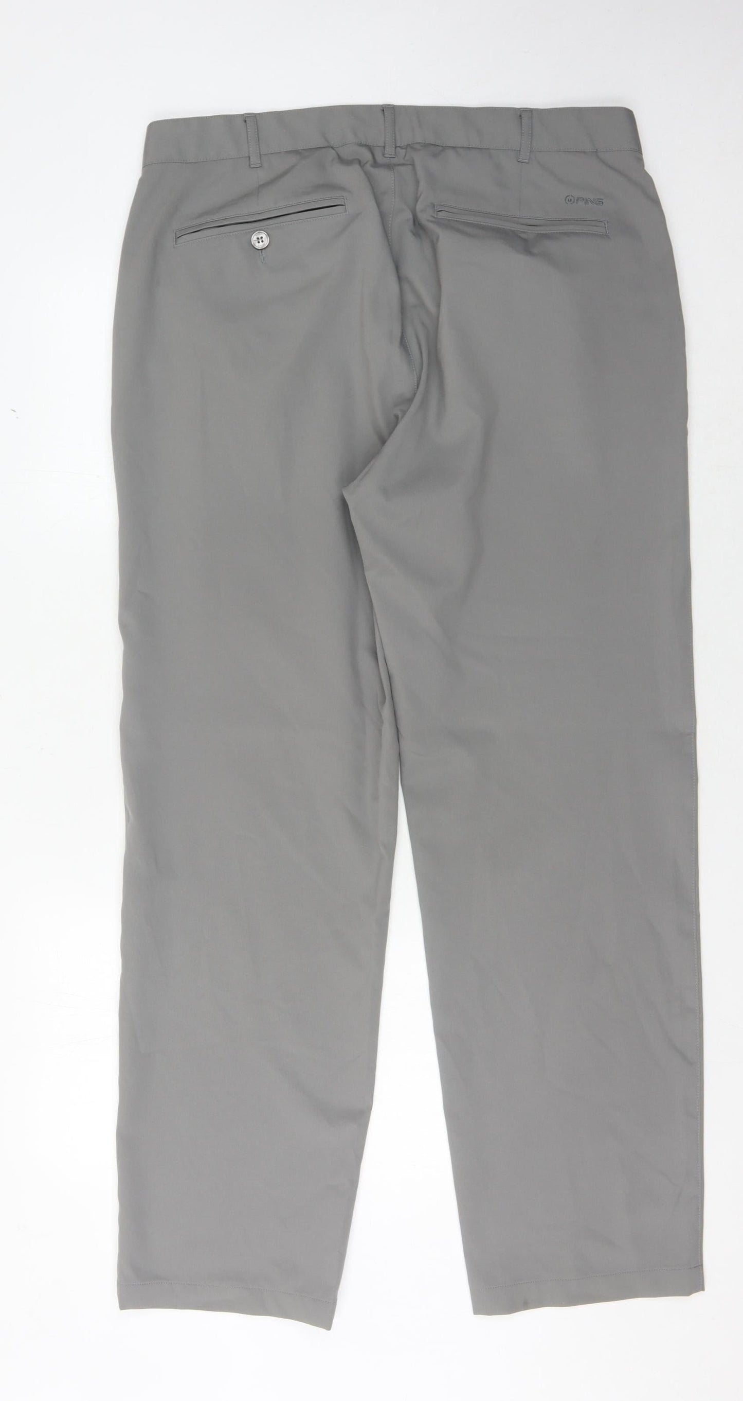 Ping Men's Grey Chino Trousers, Size Unknown