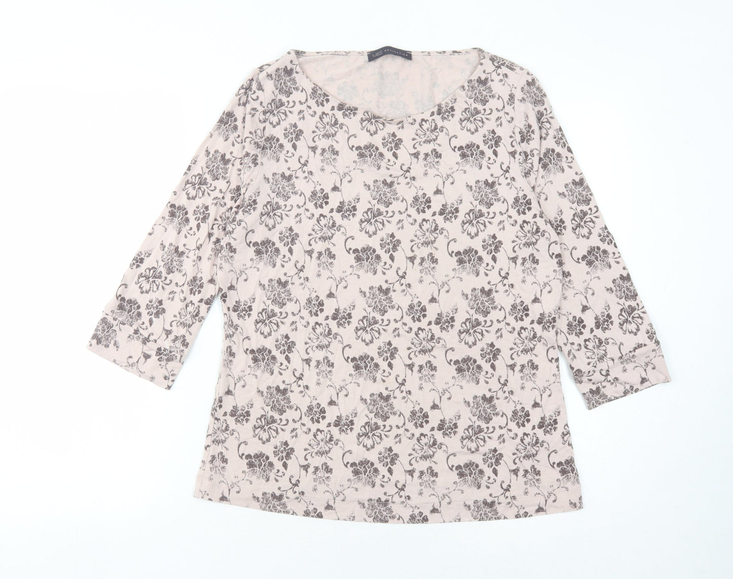 Womens UK Size 14 Marks and Spencer Ivory Basic Blouse