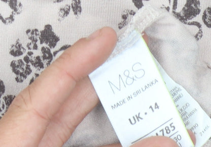 Womens UK Size 14 Marks and Spencer Ivory Basic Blouse