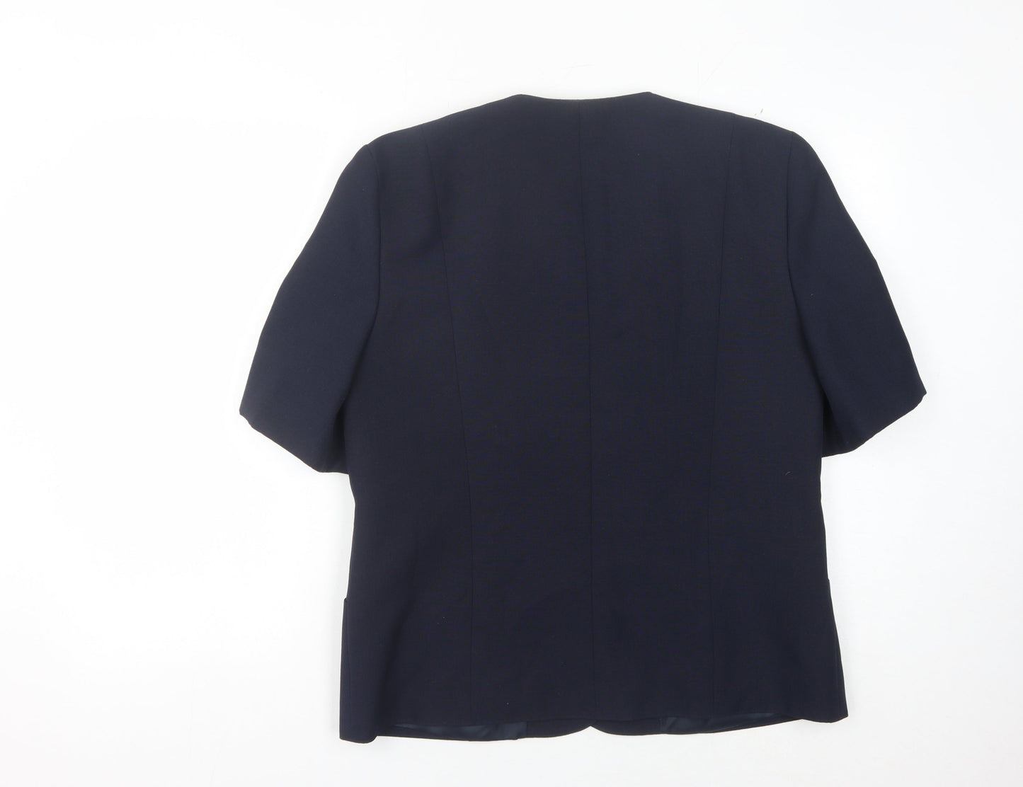 C&A Women's Blue Blazer Size 16 Short Sleeve