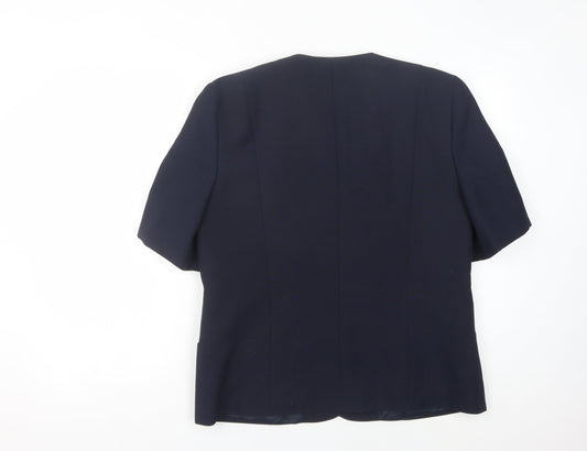 C&A Women's Blue Blazer Size 16 Short Sleeve