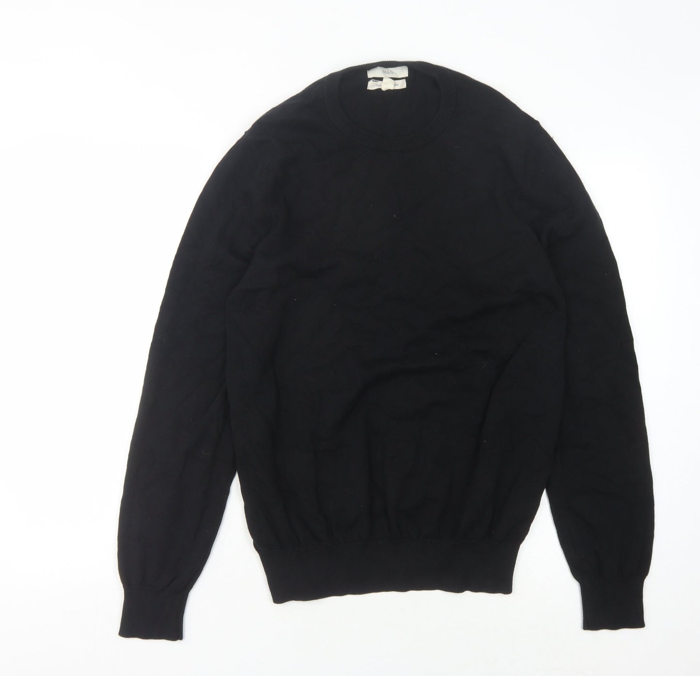 Marks and Spencer Men's Black Pullover Jumper M