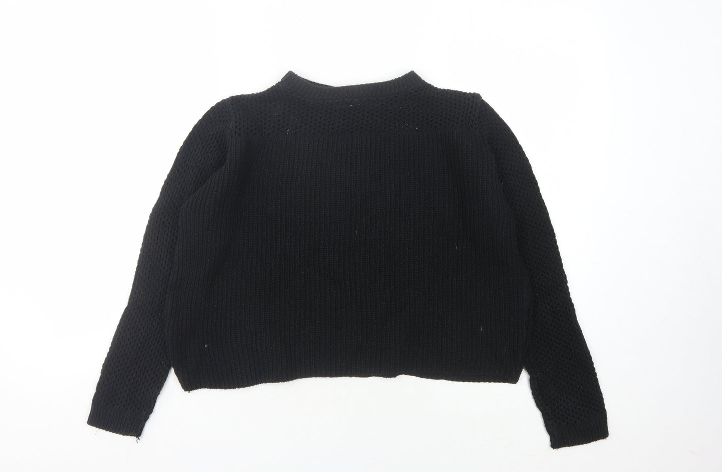 Boohoo Women's Black Pullover Jumper Small