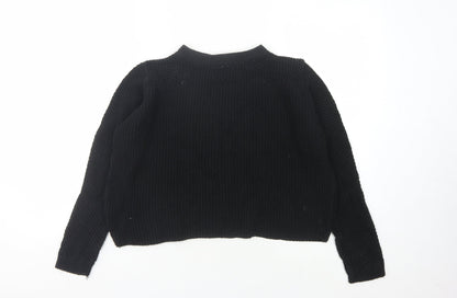 Boohoo Women's Black Pullover Jumper Small