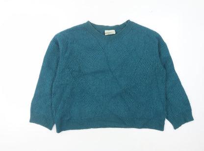 Armedangels Women's Blue XL Crew Neck Pullover Jumper