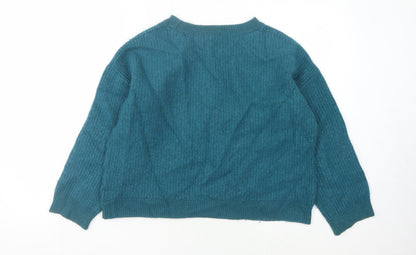 Armedangels Women's Blue XL Crew Neck Pullover Jumper