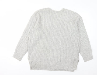 Womens UK Size L Marks and Spencer Grey Pullover Jumper