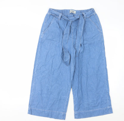 New Look Women's Blue Wide-Leg Jeans Size 12