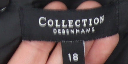 Debenhams Women's Grey Check Pencil Skirt Size 18