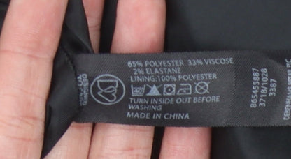 Debenhams Women's Grey Check Pencil Skirt Size 18