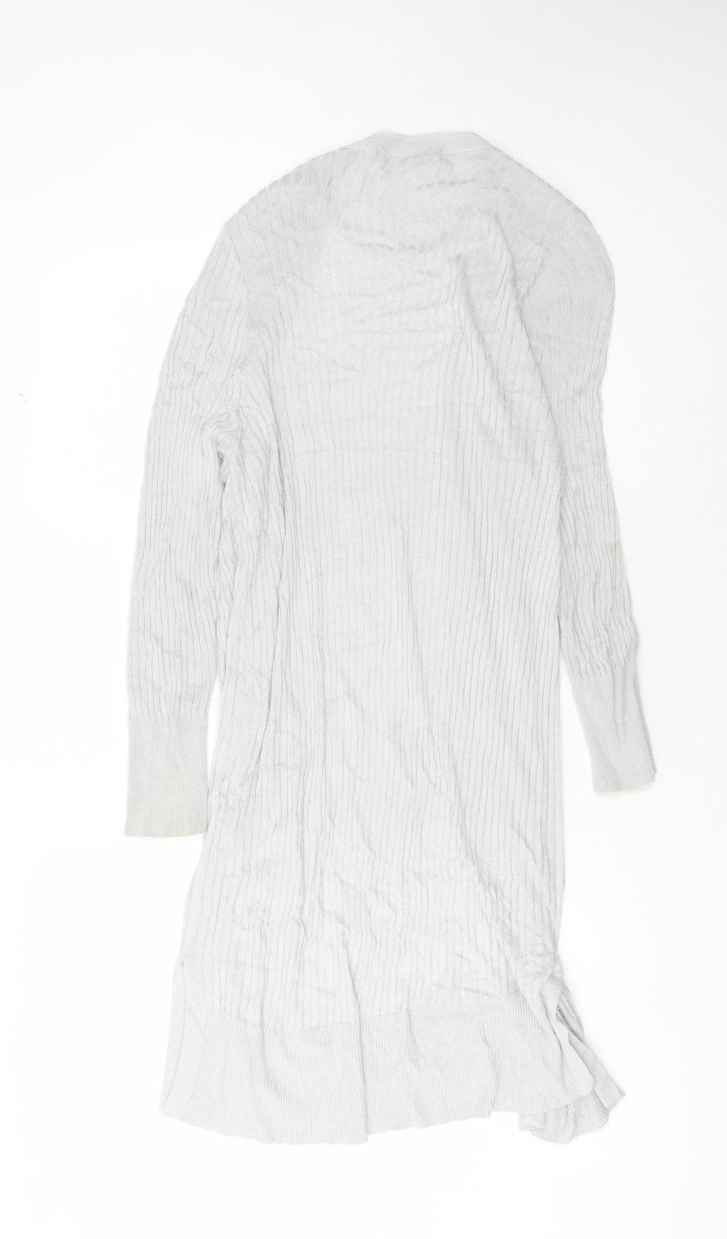 Womens UK Size M Oasis Grey Cardigan Jumper