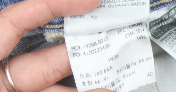 Levi's Women's Skinny Light Blue Polka Dot Jeans Size 26