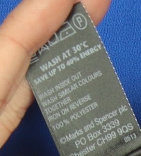 Marks and Spencer Women's Blue 3/4 Sleeve Dress UK 8