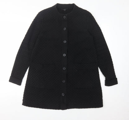 Womens UK Size XS COS Black Cardigan Jumper