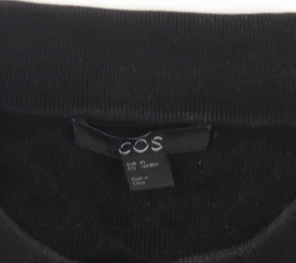Womens UK Size XS COS Black Cardigan Jumper