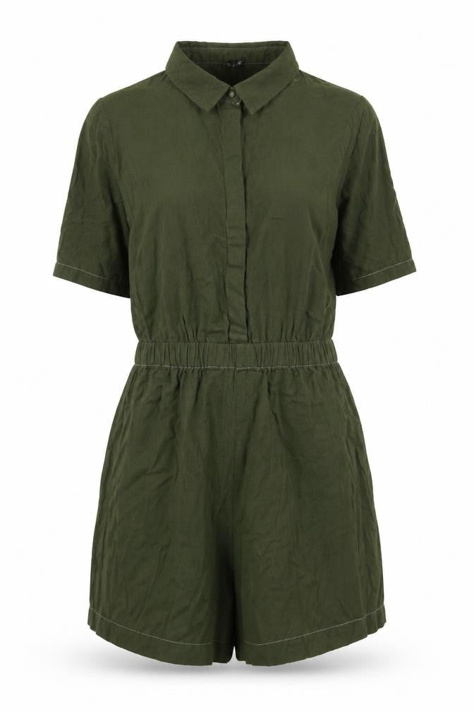 Womens UK Size L VERO MODA One-Piece Green Playsuit