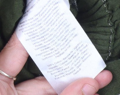 Vero Moda Green Cotton Playsuit, Women's Size L, Collared