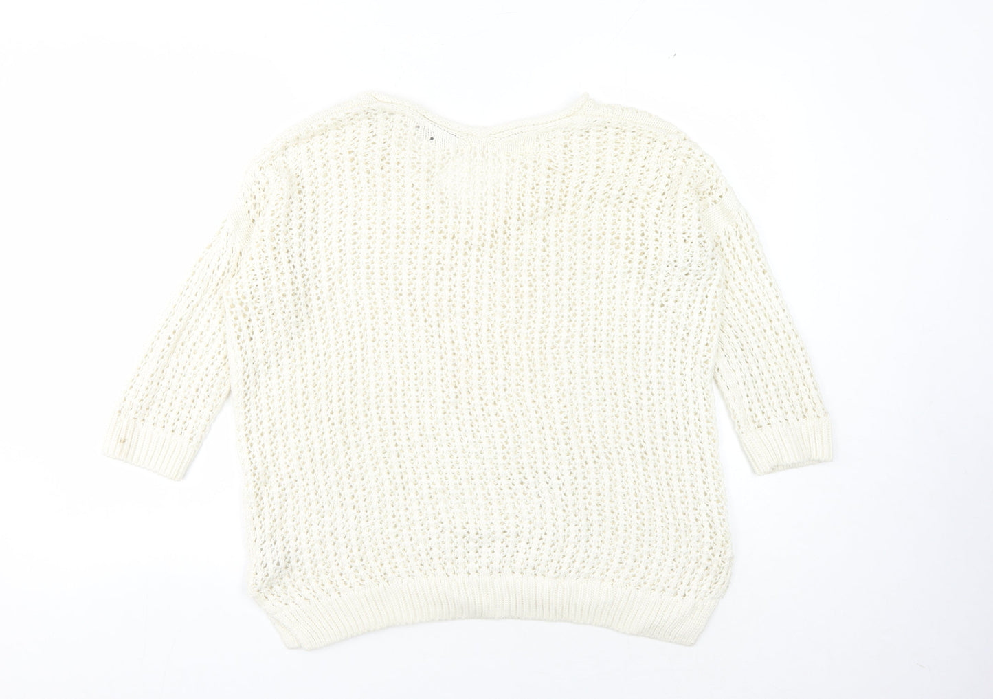 Womens UK Size 10 Topshop Ivory Pullover Jumper