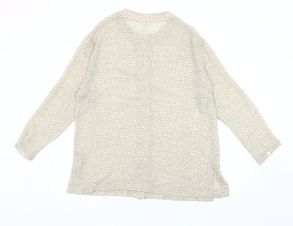 Alexon Women's Beige Animal Print Cardigan UK 10